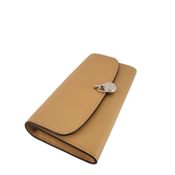 Michael Kors Hamilton Large Flap Continental Wallet Peanut Leather - Picture 4 of 7